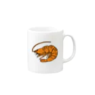 OGNdesignの海老　エビ　shrimp　NO.36 Mug :right side of the handle