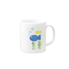 BOYのおさかな Mug :right side of the handle