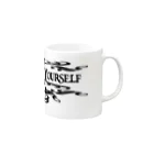 Ray's Spirit　レイズスピリットのBe Honest With Yourself（BLACK） Mug :right side of the handle