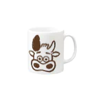 やまだ SIRCARS staff🐮🌱の三宿のテイクアウト店SIRCARSの公式キャラクターモービーグッズ Mug :right side of the handle