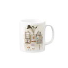 Barbara Murata/バーバラ村田のSTUDIO T&Y水彩 Mug :right side of the handle