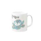 かなたのまとめの現役小学生が描いたペンギンちゃん Mug :right side of the handle