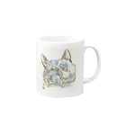 麦畑のくろねこ Mug :right side of the handle