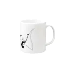 gulala2020の　　ぱんチラッとパンダ Mug :right side of the handle