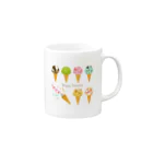 ypocketのハッピーアイスクリーム！ Mug :right side of the handle