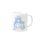 せにょ2y♂の水色少女 Mug :right side of the handle