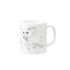 unko unkoの躍動感のある犬 Mug :right side of the handle