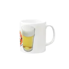 MIRAIのピザとビール Mug :right side of the handle