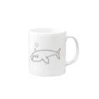 アトリエヱキパのセミクジラ Mug :right side of the handle