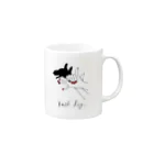 ないものねだりのHand Dog(ネイル) Mug :right side of the handle