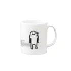 イルカニソゲソの【イルカニソゲソ】何も問題ありません Mug :right side of the handle