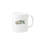 ゆるキャラのuna 亀 Mug :right side of the handle