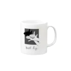 ないものねだりのHand Dog(shadow) Mug :right side of the handle