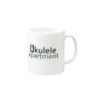 ロケット姉妹舍のukulele apartment logo マグカップの取っ手の右面