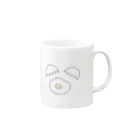 しろみイラストデザインのたまごぱっか〜ん Mug :right side of the handle