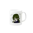 青リンゴのゆめかわいい女の子 Mug :right side of the handle