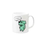 WEBYAの相棒犬ボス Mug :right side of the handle