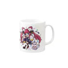 ばんすぃ@筋柱グラフィックデザイナーの碧音＆妖猫 Mug :right side of the handle