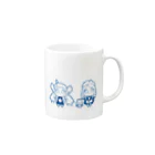 ONE VISIONS SUZURI SHOPの2LDK DIMENSiON マグカップ　ブルー Mug :right side of the handle