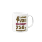 松や SUZURI店のベートーベン生誕250周年記念 Mug :right side of the handle