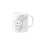 aimaのなんだか　ふふく　うさぎ　文字なしver. Mug :right side of the handle