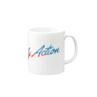 My ActionのMy Action Goods Red & Blue Mug :right side of the handle