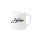 My ActionのMy Action Goods Black Mug :right side of the handle