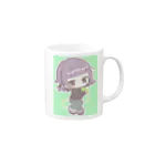 おんなどもの可愛いグッズショップのぱすてるりょうちゃん Mug :right side of the handle