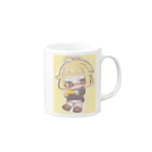 おんなどもの可愛いグッズショップのぱすてるめがちゃん Mug :right side of the handle