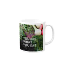 Base Side FarmとAtsueのShopのYou are what you eat  Mug :right side of the handle