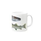 KUREOの夏の渓流（イワナ・アマゴ） Mug :right side of the handle