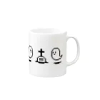 IENITY　/　MOON SIDEのおばけちゃん マグカップ Mug :right side of the handle