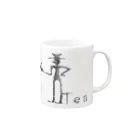 夫婦とその子のTea Mug :right side of the handle