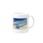 mammamiaの富士山と飛行機 Mug :right side of the handle