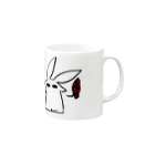 カミサラのうさかっぷ Mug :right side of the handle