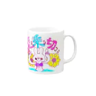 ひなた@可愛い補給の夏を乗り切ろう！うさぎさんシリーズ Mug :right side of the handle