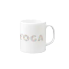 Twinkle-Booのヨガシルエット「YOGA」 マグカップの取っ手の右面