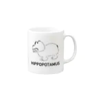 そそたうんのHIPPOPOTAMUS マグカップの取っ手の右面