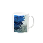 AMINOR (エーマイナー)のWall Paint Blue Mug :right side of the handle