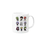 ブロッコ・リーのちびキャラてやんでい Mug :right side of the handle