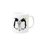 ハマジ ペンギン雑貨の漫才ペンギン(イワトビ) Mug :right side of the handle