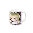 ぺちゃの ○。銀狐堂。○ の堕天使娘 Mug :right side of the handle