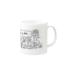 イドミィショップのどうぶつと先生 Mug :right side of the handle