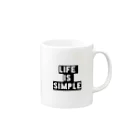 arkのLIFE is SIMPLE Mug :right side of the handle