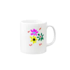 fukumi9の花ハナ Mug :right side of the handle