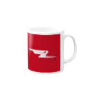 小鴉のUSSR 402nd IAP White Square Mug :right side of the handle