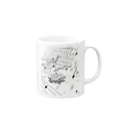 saisoku shopのタクシー夜間飛行 Mug :right side of the handle