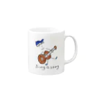 PaP➡︎Poco.a.Pocoのsing a song Mug :right side of the handle