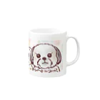 うーのわんこ隊 Mug :right side of the handle