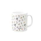 ne*muiのねずみ Mug :right side of the handle